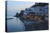 Blue Hour, Dusk in Atrani, Near Amalfi, Costiera Amalfitana (Amalfi Coast), Campania, Italy-Eleanor Scriven-Stretched Canvas