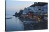 Blue Hour, Dusk in Atrani, Near Amalfi, Costiera Amalfitana (Amalfi Coast), Campania, Italy-Eleanor Scriven-Stretched Canvas