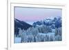 Blue Hour in the Churer Rhine Valley-Armin Mathis-Framed Photographic Print