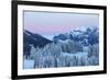 Blue Hour in the Churer Rhine Valley-Armin Mathis-Framed Photographic Print