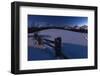 Blue Hour in the Nature Reserve Parc Ela Near Davos-Armin Mathis-Framed Photographic Print