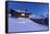 Blue Hour in the Swiss Alps-Armin Mathis-Framed Stretched Canvas