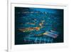 Blue Hour Shot over Roofs of Lijiang Old Town, Lijiang, Yunnan, China, Asia-Andreas Brandl-Framed Photographic Print