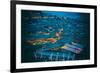 Blue Hour Shot over Roofs of Lijiang Old Town, Lijiang, Yunnan, China, Asia-Andreas Brandl-Framed Photographic Print