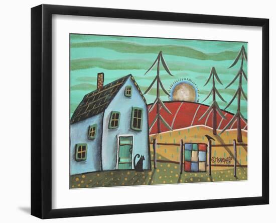 Blue House 1-Karla Gerard-Framed Giclee Print