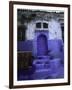 Blue House in Morocco-Michael Brown-Framed Premium Photographic Print