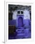 Blue House in Morocco-Michael Brown-Framed Premium Photographic Print