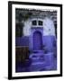 Blue House in Morocco-Michael Brown-Framed Premium Photographic Print