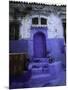 Blue House in Morocco-Michael Brown-Mounted Premium Photographic Print