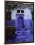 Blue House in Morocco-Michael Brown-Framed Premium Photographic Print