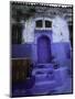 Blue House in Morocco-Michael Brown-Mounted Photographic Print