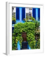 Blue House in Notting Hill - London - UK - England - United Kingdom - Europe-Philippe Hugonnard-Framed Photographic Print