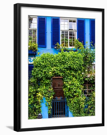 Blue House in Notting Hill - London - UK - England - United Kingdom - Europe-Philippe Hugonnard-Framed Photographic Print