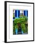 Blue House in Notting Hill - London - UK - England - United Kingdom - Europe-Philippe Hugonnard-Framed Photographic Print