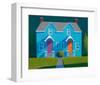 Blue House-Martha Pettigrew-Framed Art Print