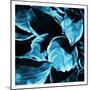 Blue Hue Leaves Two-Milli Villa-Mounted Art Print