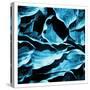 Blue Hue Leaves-Milli Villa-Stretched Canvas