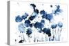 Blue Hues Flowers-Milli Villa-Stretched Canvas