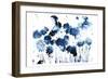 Blue Hues Flowers-Milli Villa-Framed Art Print
