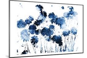 Blue Hues Flowers-Milli Villa-Mounted Art Print