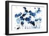 Blue Hues Flowers-Milli Villa-Framed Premium Giclee Print