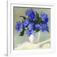 Blue Hydrangea Bouquet-Dale Payson-Framed Giclee Print