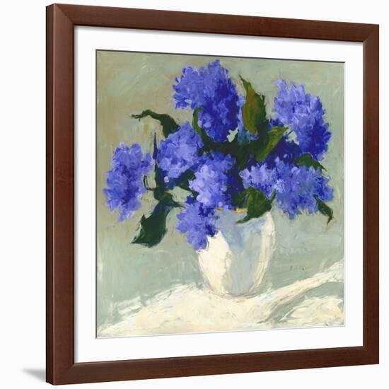 Blue Hydrangea Bouquet-Dale Payson-Framed Giclee Print