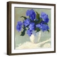 Blue Hydrangea Bouquet-Dale Payson-Framed Giclee Print