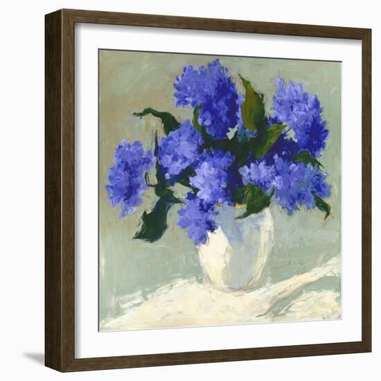 Blue Hydrangea Bouquet-Dale Payson-Framed Giclee Print