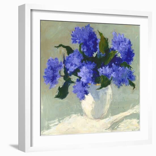 Blue Hydrangea Bouquet-Dale Payson-Framed Premium Giclee Print