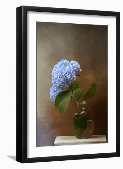 Blue Hydrangea in a Vase-Jai Johnson-Framed Giclee Print