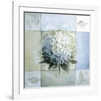 Blue Hydrangea Study 1-Lisa Audit-Framed Giclee Print