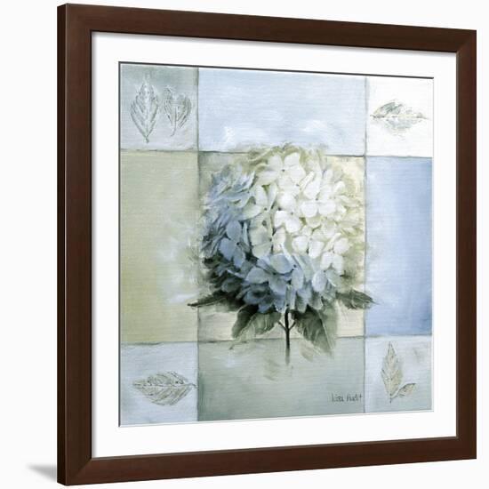 Blue Hydrangea Study 1-Lisa Audit-Framed Giclee Print