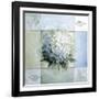 Blue Hydrangea Study 1-Lisa Audit-Framed Giclee Print