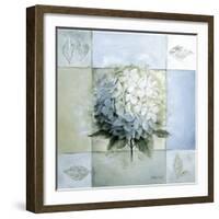 Blue Hydrangea Study 1-Lisa Audit-Framed Giclee Print