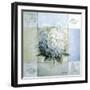 Blue Hydrangea Study 1-Lisa Audit-Framed Giclee Print