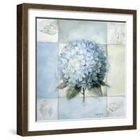 Blue Hydrangea Study 2-Lisa Audit-Framed Giclee Print