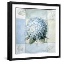 Blue Hydrangea Study 2-Lisa Audit-Framed Giclee Print