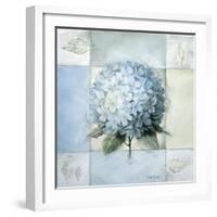 Blue Hydrangea Study 2-Lisa Audit-Framed Giclee Print