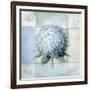 Blue Hydrangea Study 2-Lisa Audit-Framed Giclee Print