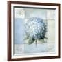 Blue Hydrangea Study 2-Lisa Audit-Framed Giclee Print