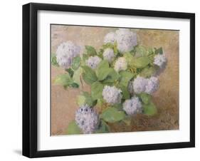 Blue Hydrangeas-Henri Lerolle-Framed Giclee Print