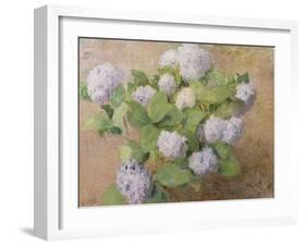 Blue Hydrangeas-Henri Lerolle-Framed Giclee Print