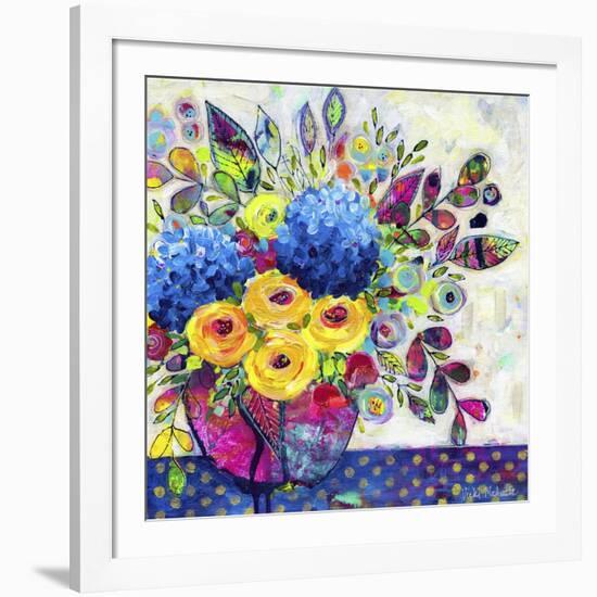 Blue Hydrangeas-Vicki McArdle Art-Framed Giclee Print