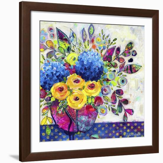 Blue Hydrangeas-Vicki McArdle Art-Framed Giclee Print