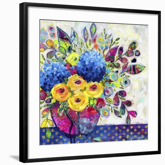 Blue Hydrangeas-Vicki McArdle Art-Framed Giclee Print