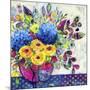 Blue Hydrangeas-Vicki McArdle Art-Mounted Giclee Print