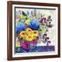 Blue Hydrangeas-Vicki McArdle Art-Framed Giclee Print