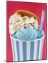 Blue Ice Cream in Tub with Sugar Sprinkles-Marc O^ Finley-Mounted Photographic Print