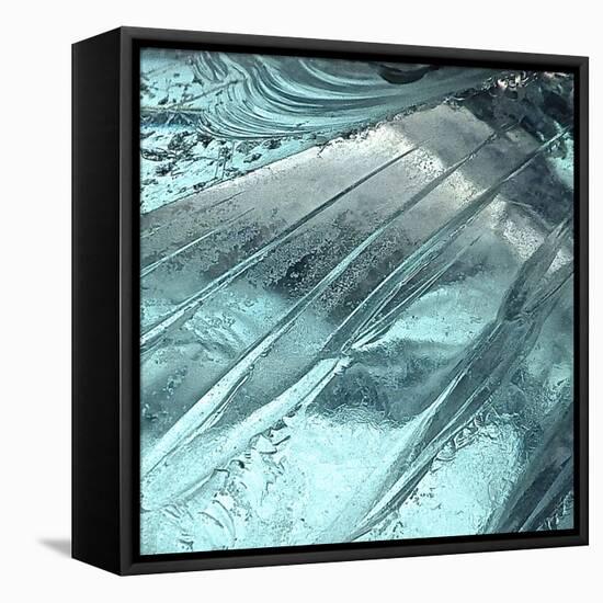 Blue Ice II-Monika Burkhart-Framed Stretched Canvas